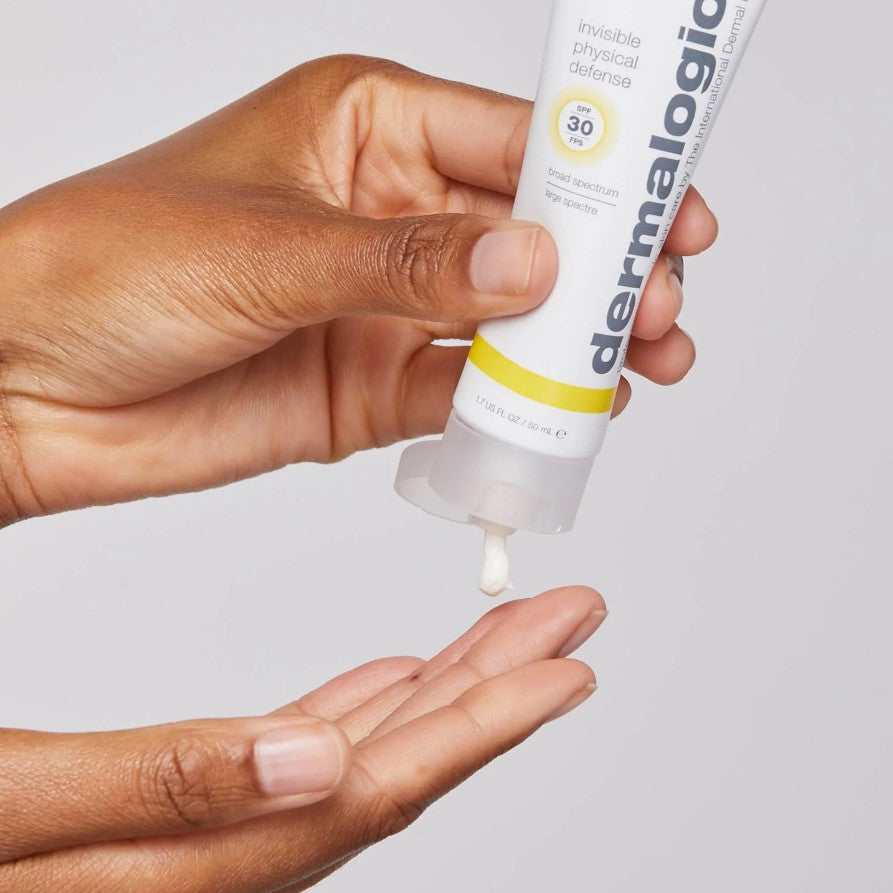 dermalogica invisible physical defense påføring hender