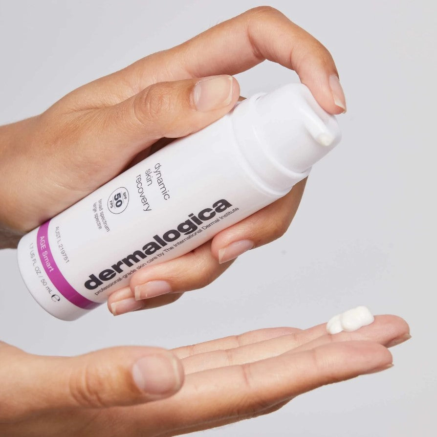 Dermalogica Dynamic Skin Recovery påføring hender